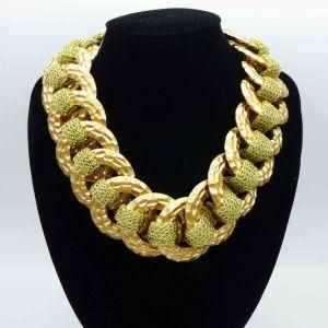 Fashion Plated Gold Resin Necklace Jewelry
