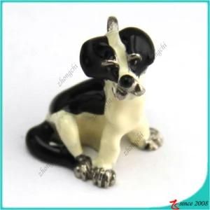 Hot Selling 3D Enamel Dog Charm Necklace Pendant