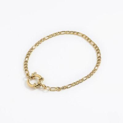 Manufacturer Custom 18K Gold Plated Fashion Jewelry Bracelet Waterproof Top Ranking Charm Bracelet 18K Stainless Steel Bracelet Wholesale