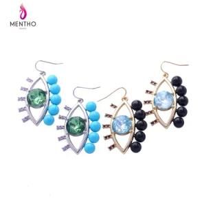 New Fashion Devil&prime;s Eye Personal Simple Shiny Gem Female Earrings