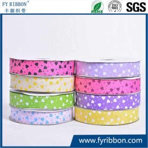 New Arrival Grosgrain Petersham Ribbon with Sweet Heart Printing