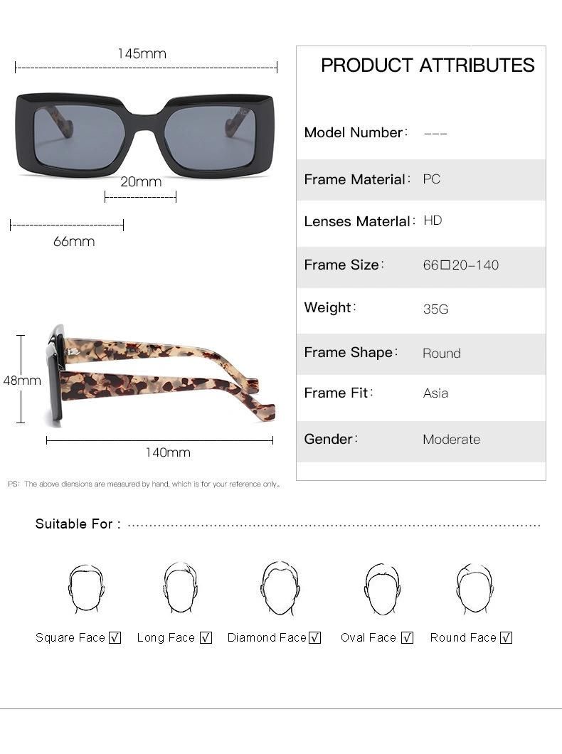 New Arrivals Women Cheap Wholesale Sun Glasses UV400 Lenses Colorful Shades Square Frame Trendy Fashion Sunglasses