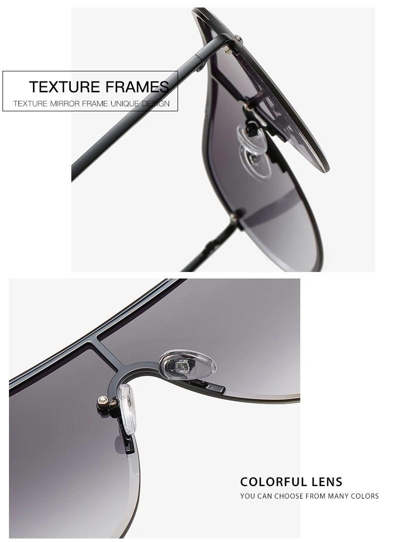 Brand Fashion One PCS Metal Sunglasses