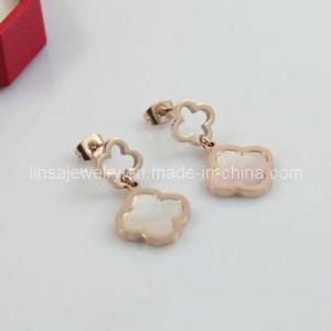Charm Design Stainless Steel Earrings (SE048)