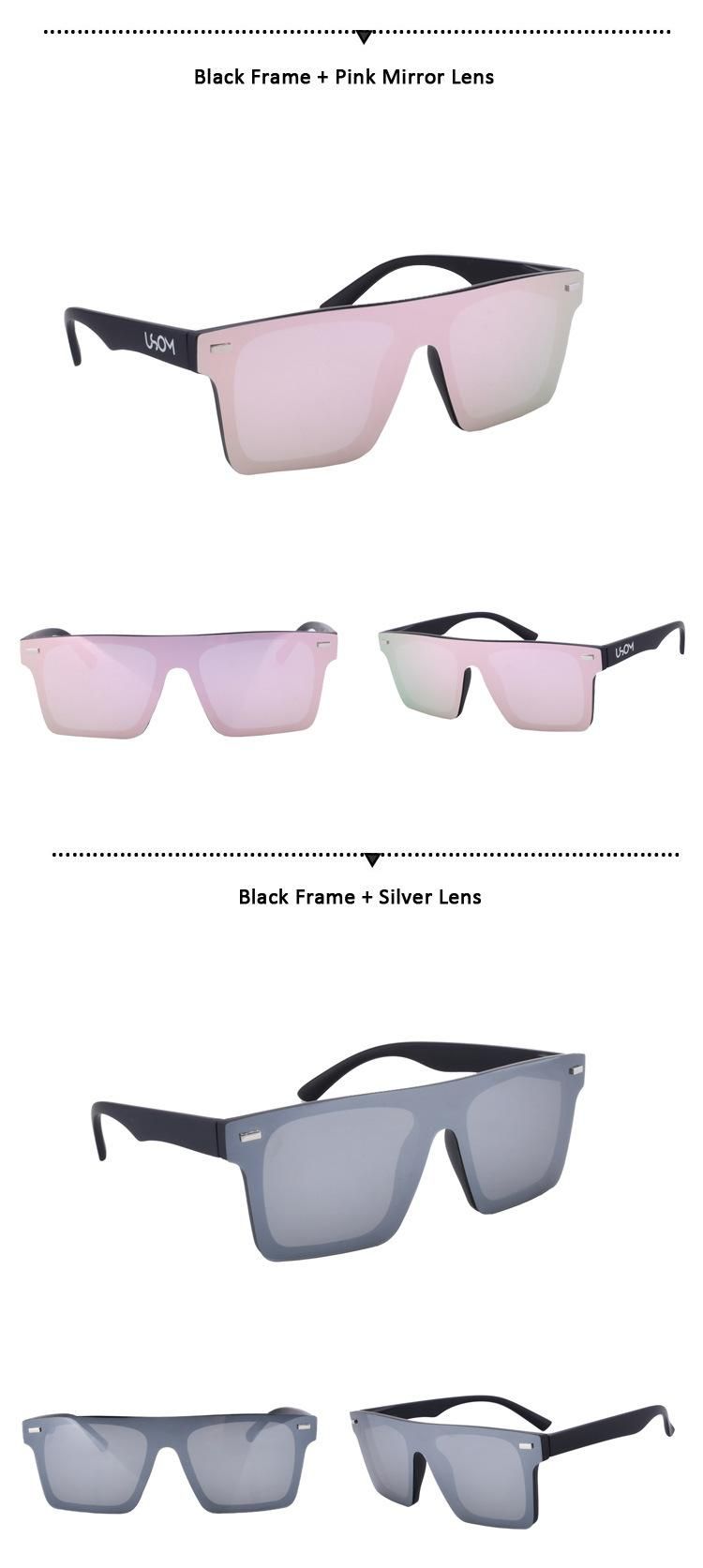 Usom 2022 New Arrival Flat Top Square Sun Glasses Shades Men Women Sunglasses