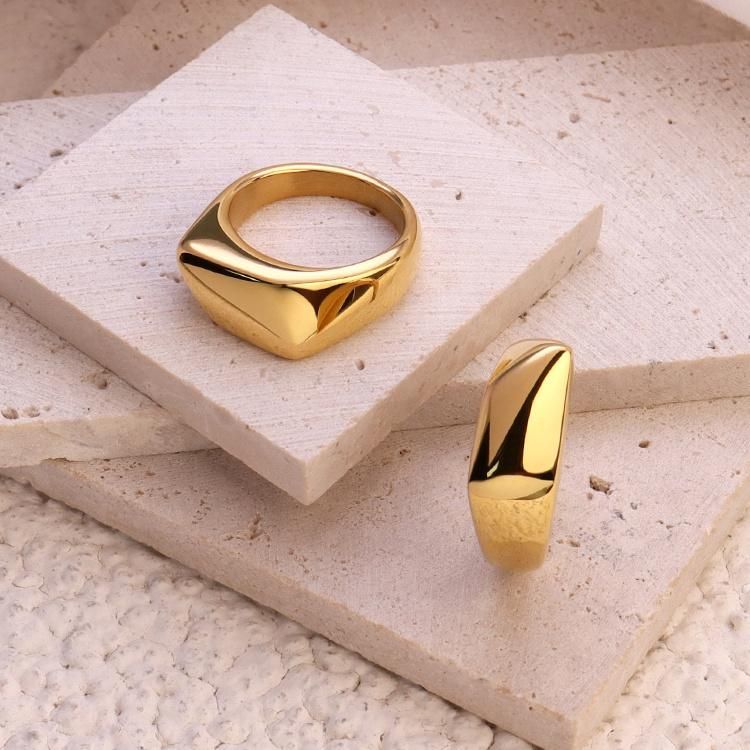 Custom Custom Shaped Stainless Steel Stamp Fashion Ring