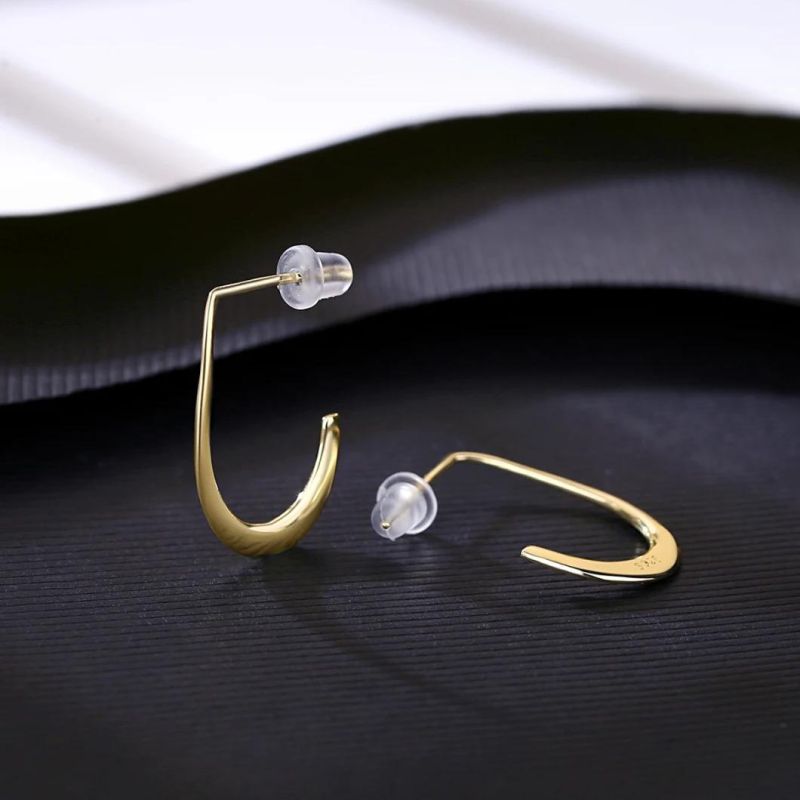 Gold Plated Jewelry Eareing Stud Hook Style Silver Jewelry