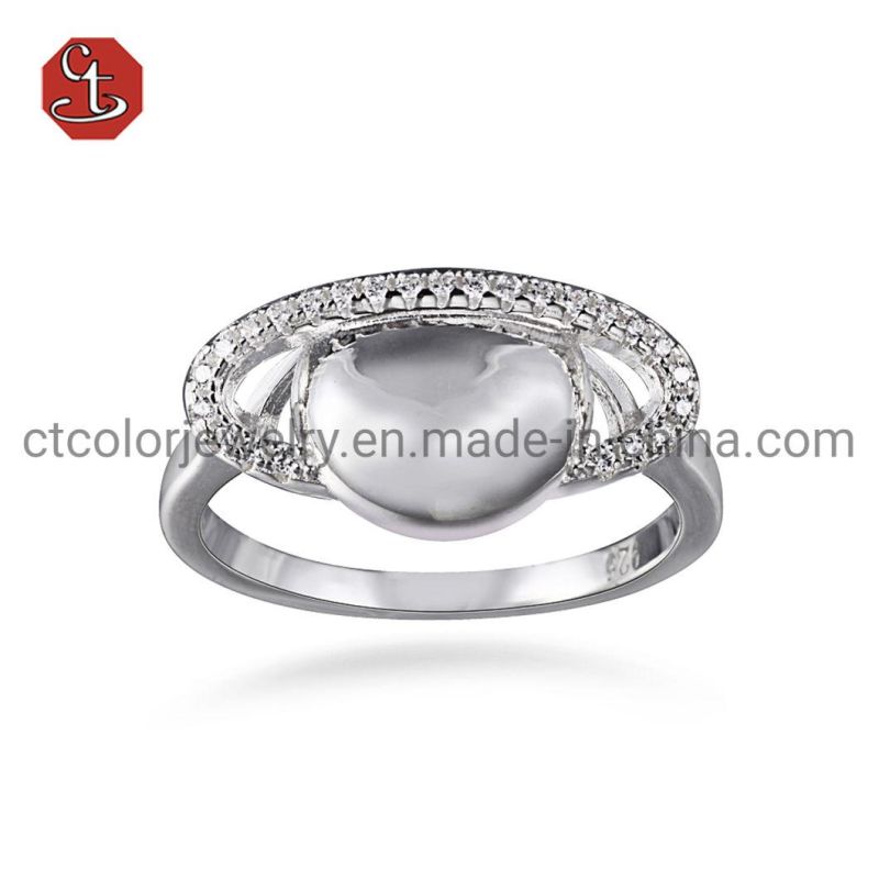 Fashion Jewelry Design Jewellery 18 Gold Plated Adjustable 925 Silver Ring