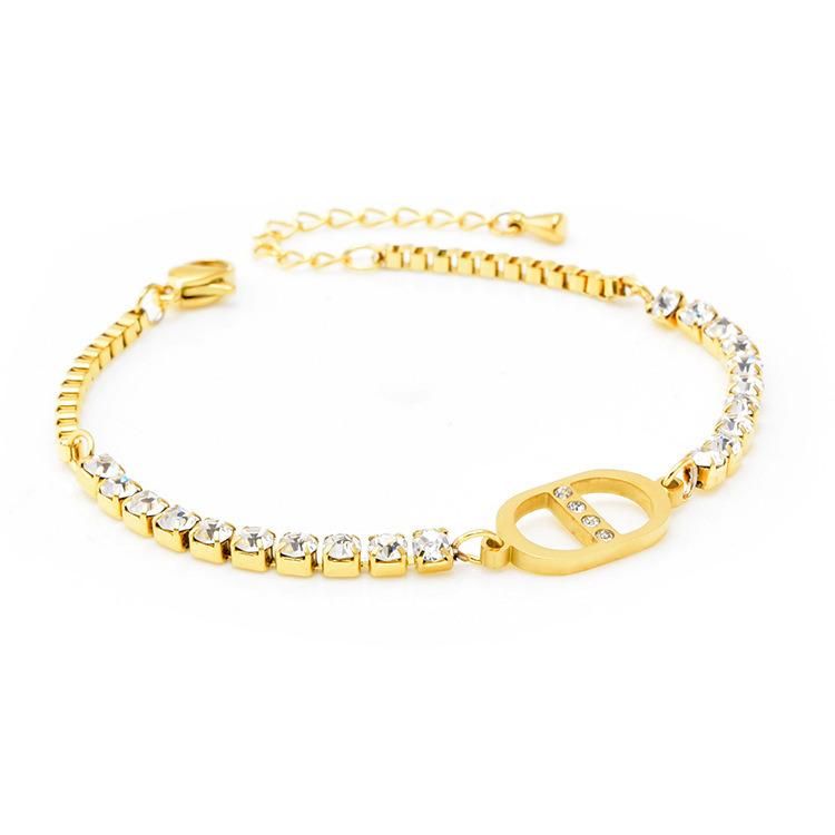 Manufacturer′ S High-Quality Fashion Jewelry Customized Waterproof and Fadeless 14K 18K Gold Bracelet Jewelry Wholesale