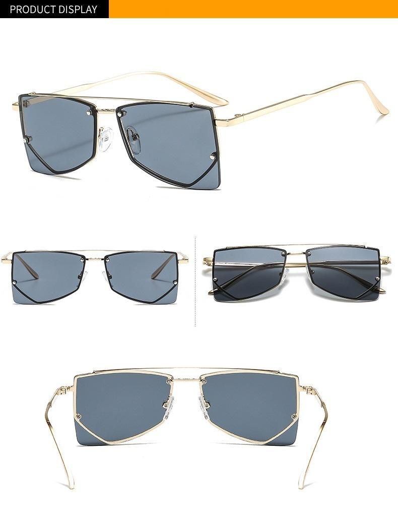 2020 Metal Triangle Small Frame Personality Punk Sunglasses
