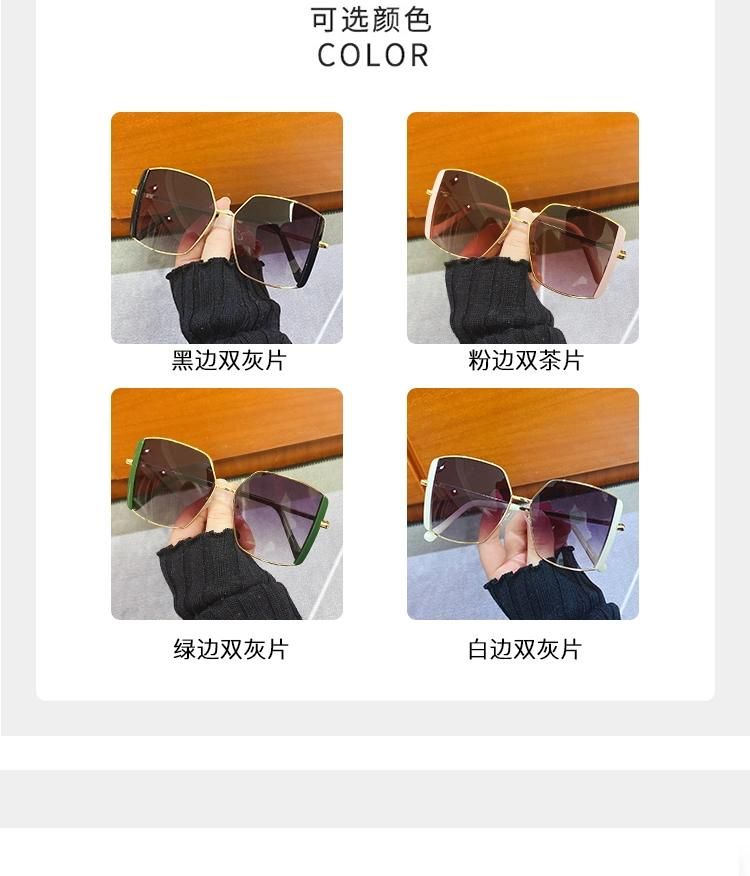 Sunglasses Metal Irregular Frame Sunglasses Ladies′ Fashion Style