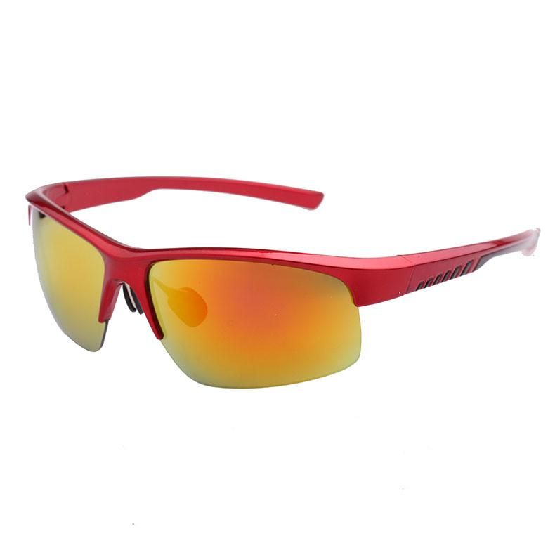 2019 Square Shape Cycling Sports Sunglass with Mirror Lens