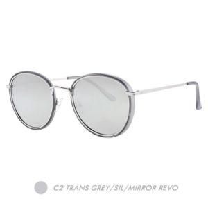 New Fashion Metal Sunglasses, Luxury Vintage Semi Round Frame M9018-02