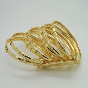 18k Gold Plated Bangle Seven in One Fashion Jewelry Bangle (B130030)