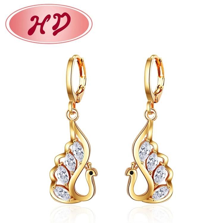 New Design 18K Gold Plated White Jewelry Set with Zircon