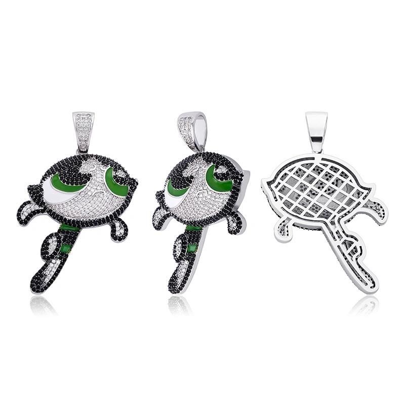 Hot Sale Hip Hop Jewelry 925 Silver Cartoon Necklace Pendant