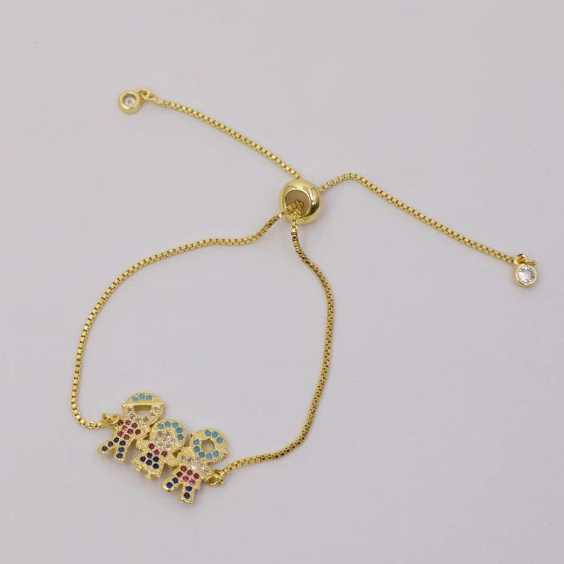 Wholesale Costume Jewelry Adjustable Wire 18K Gold Plated Chain Bracelet