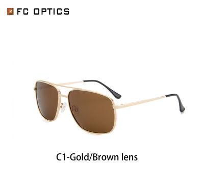 Square Metal Fashion Quickly Shipping Goods Europe Style Sunglasses for Men