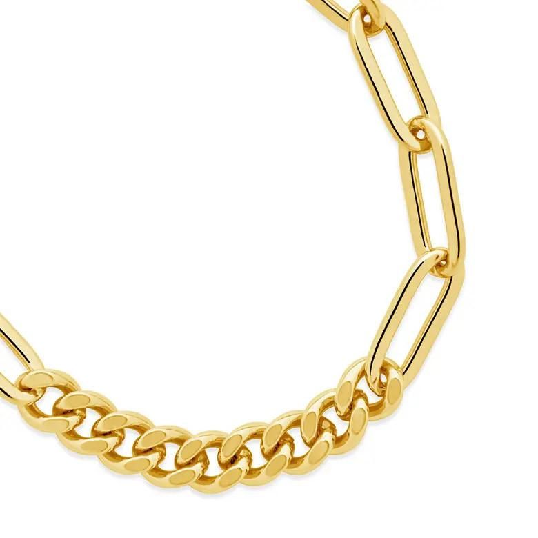 Manufacturer Customized Fashion Jewelry Non Discoloration High Quality Gold Plated Stainless Steel Non Discoloration Bracelet