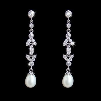 Bridal Pearl Earring, Bridal Jewelry, Wedding Pearl Earring, Bridal Pearl Jewelry, Bridesmaid Earring