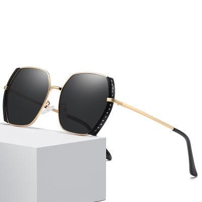 2021 Fashionable Custom Cheap Unisex UV400 Vintage Shade Metal Mirroring Polarize Sunglasses