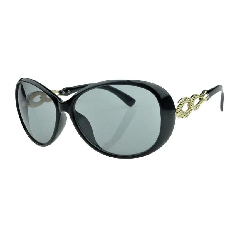2018 Oval Shape Metal Decoration Sunglasses for Women