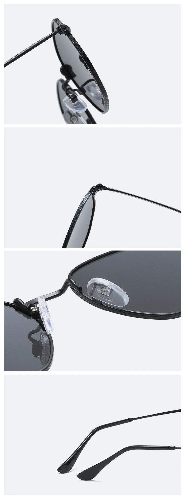 2022 High Quality New Design Sun Glasses Fashion Retro Ladies Tac Lens Polygonal Metal Frame UV400 Outdoor Sunglasses