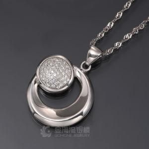 Fashion Micro Pave Setting Silver CZ Pendant