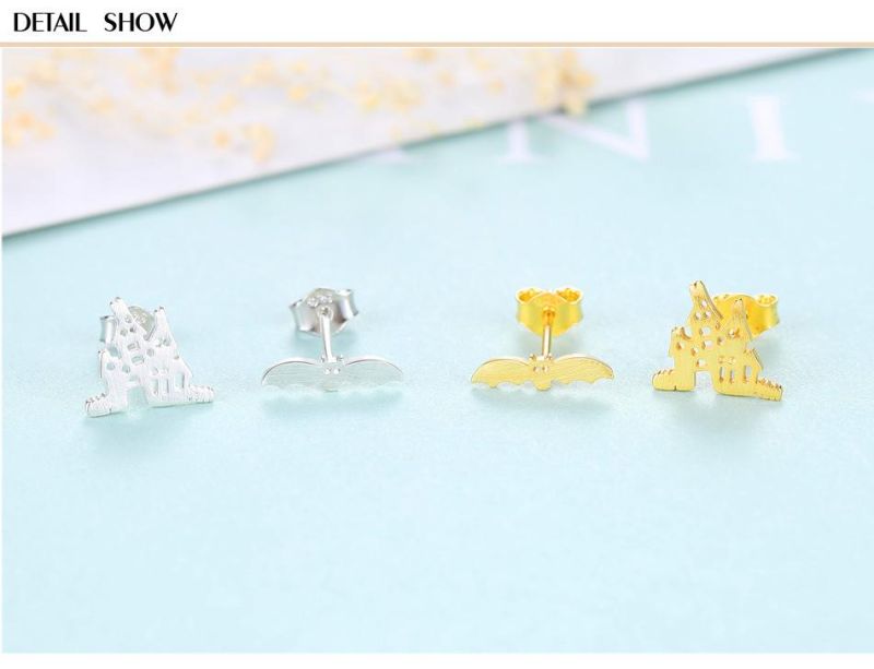 Castle and Bat Shape 925 Sterling Silver for Women