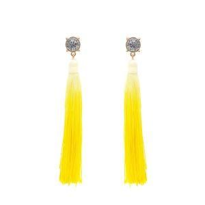 Fashion Jewelry Gift Long Thread Boho Drop Long Tassel Earrings