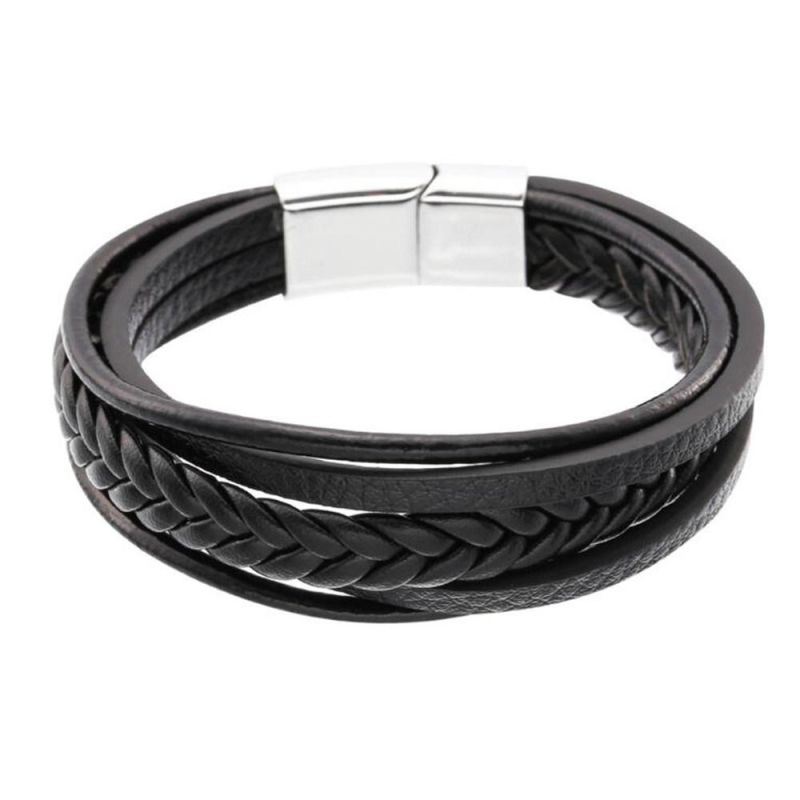 Hot Sale Classical Men Leather Bracelet