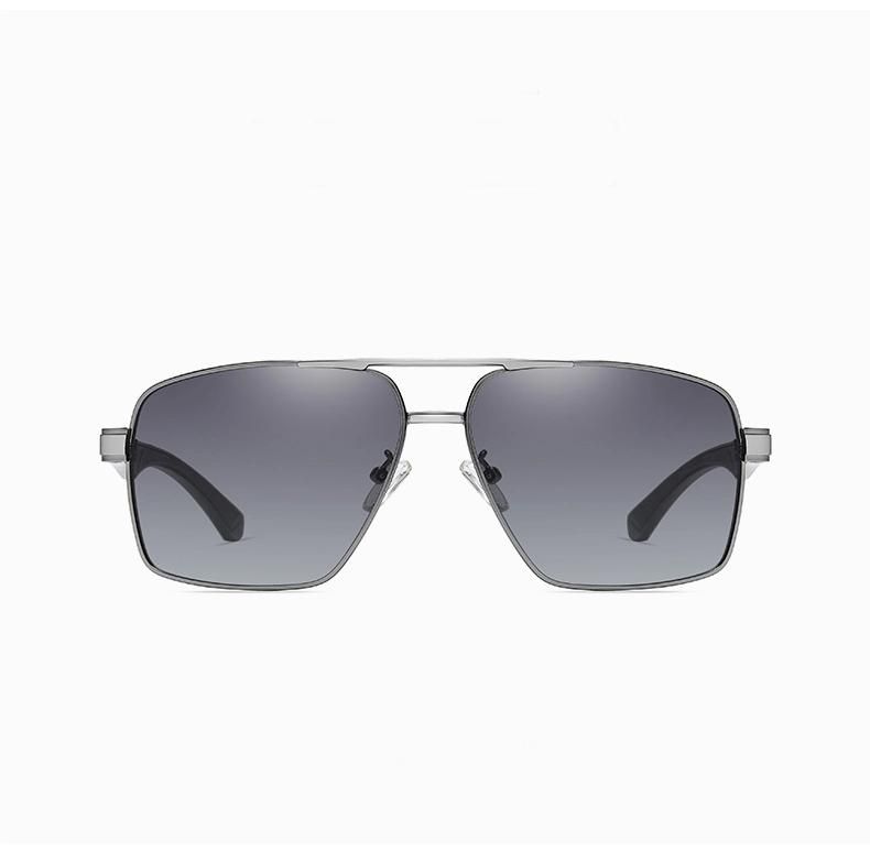 Casual Metal Square Navigator Style with Polarized Lens Sunglasses