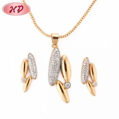 Women Fashion 18K Gold Plated Chain Jewelry Sets for Party