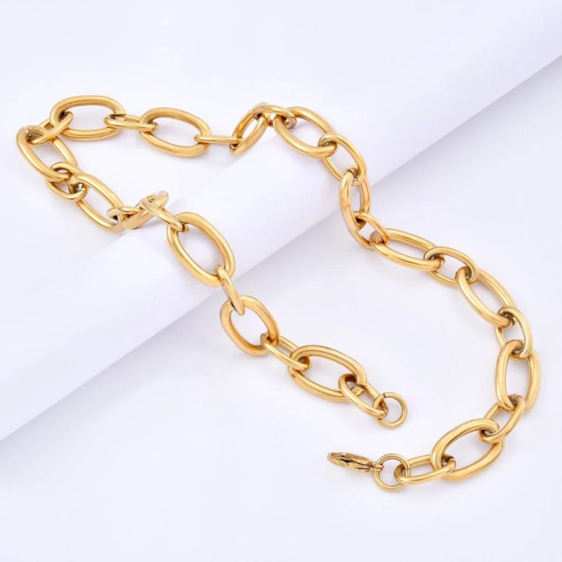 Fashionable Necklace Funcky Gold Plated Stainless Steel Non Fade Non Tarnished Jewelry Necklaces