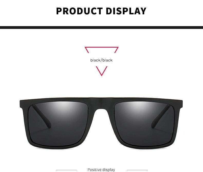 Alloy Frame One-Piece Anti UV Polarized Lens Tr90 Flexible Temple Fashion Sunglasses