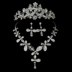 Rhinestone Summer Jewelry Set Necklace Earrings Set