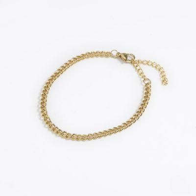 Manufacturer Custom High Quality Fashion Jewelry Joias Aco Cirurgico Cheap 316L Stainless Steel Jewelry 14K 18K Gold Bracelet jewellery