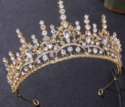 Luxury Royal Crystal Tiara Crown. Wedding Tiara. Bridal Tiara. Silver Tiara. Gold Tiara
