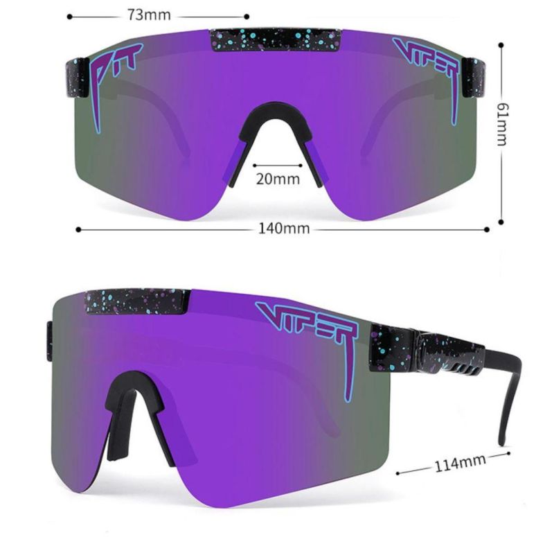 2021 Fashion One Piece Outdoor Windproof Sunglasses Oversize Big Large Shield Visor Goggles Sunglasses for Men Women