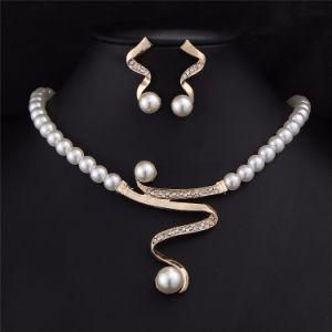 Vintage Simulated Pearl Jewelry Set for Women Wedding