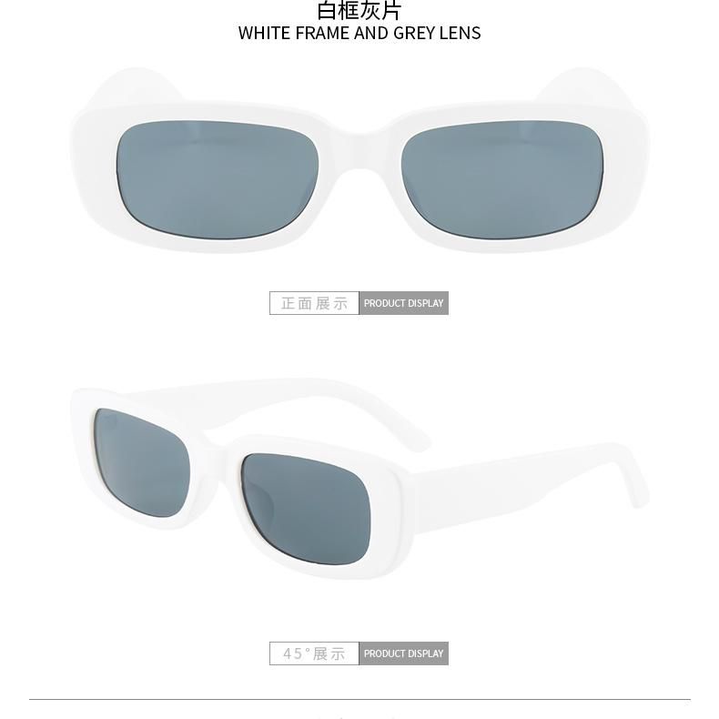 2021 Fashion Newest Custom Logo Popular Orange Pink Gradient Shades Sunglasses UV400 Small Square Women Sun Glasses