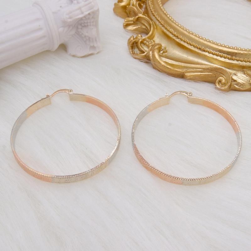 Wholesale Big Circle Tricolor Luxury Ladies Fashion Jewelry Earrings