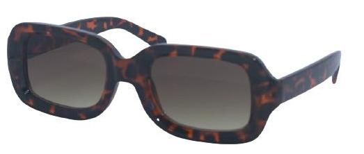 Vivant Plastic Candy Color Rim Rectangle Frame Sunglasses