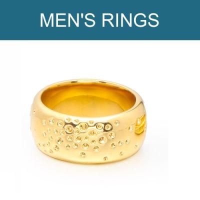 Concave Style Gold Jewellery Ladies Finger Ring Women for Sales Jewelry Accessories