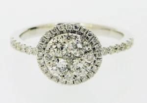 18k High End White Diamond Ring (BLR13)