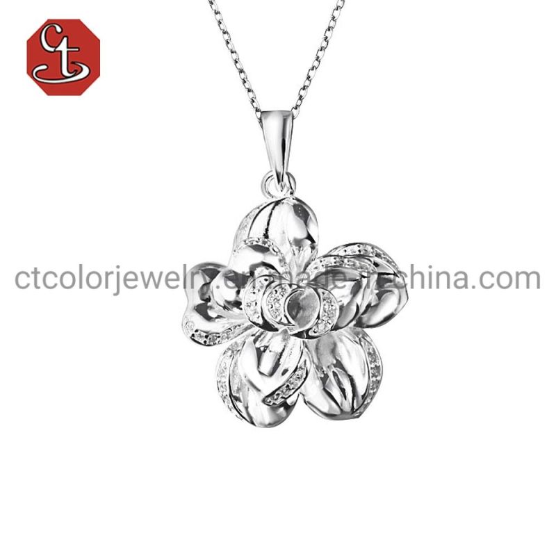 Wholesale Elegant Factory Jewelry New Arrive Fashion Silver Jewellery High Heel Creative Design Necklace for Trendy Women