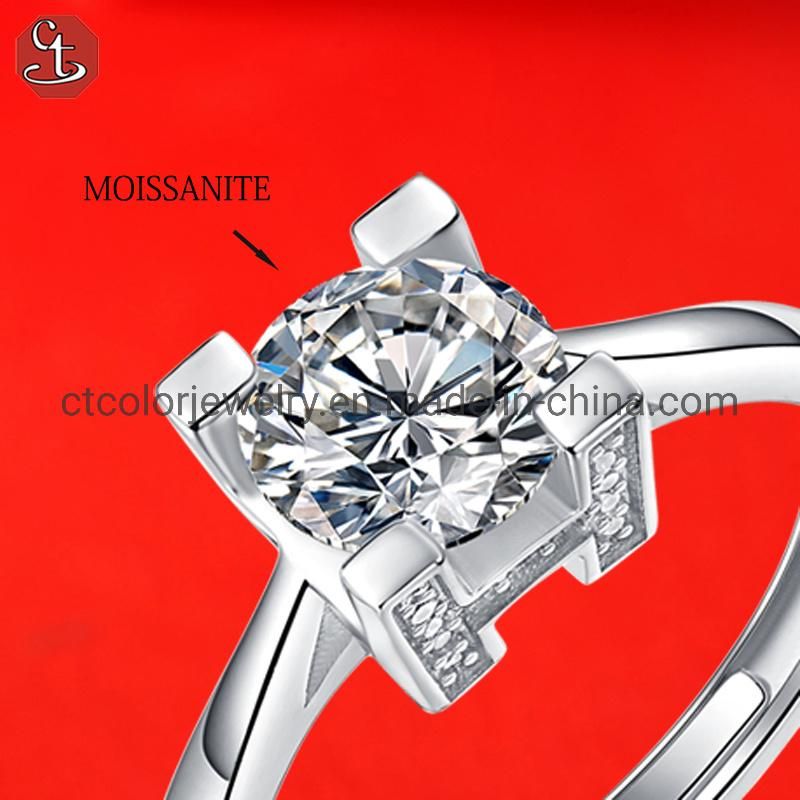 Wedding Ring Collection Moissanite Diamond Silver Fashion Accessories jewelry for Women
