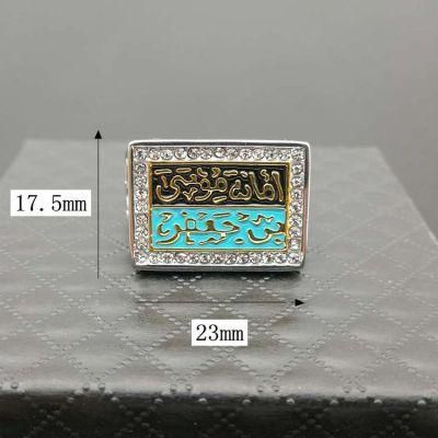 Oil Drop Color Room Titanium Steel Men&prime; S Ring