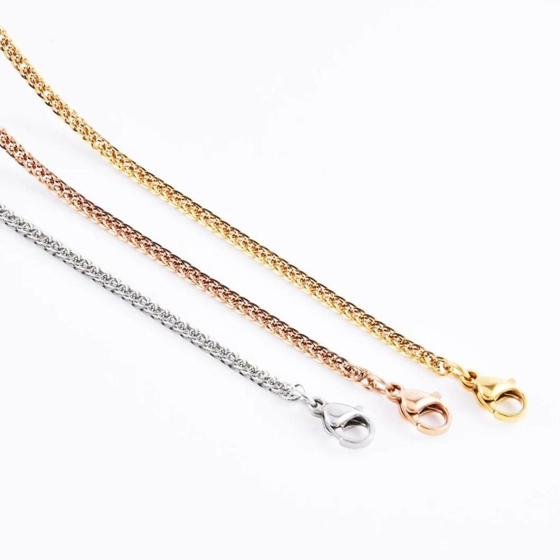 Hot Sale Stainless Steel No Rust 316L Chopin Chain Fashion Jewelry for Necklace Anklet Anklet Design