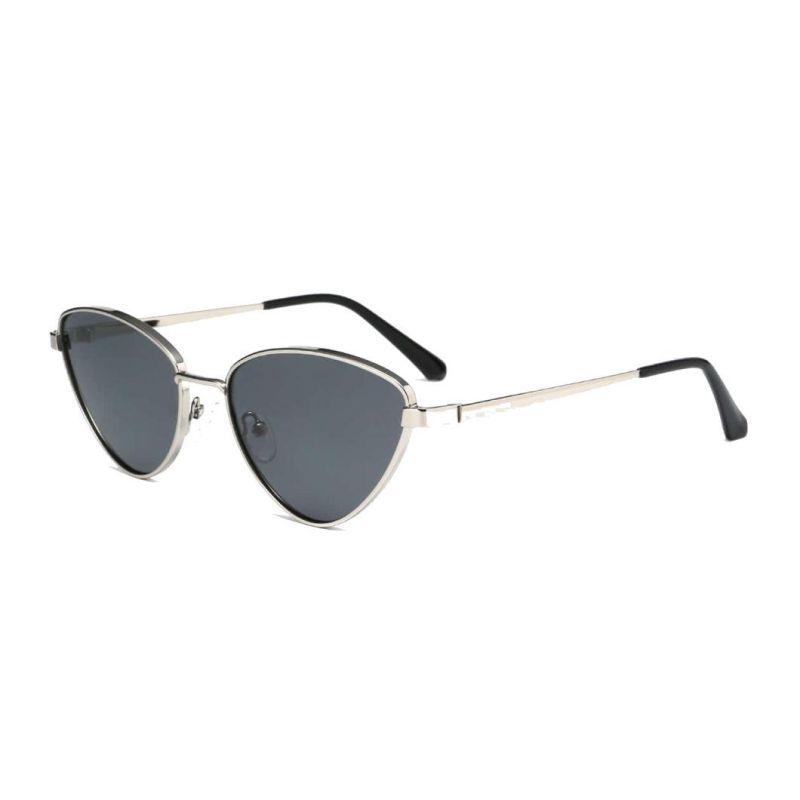 Fashionable Stylish Wholesale Cat Eye Metal Sunglasses in Stock